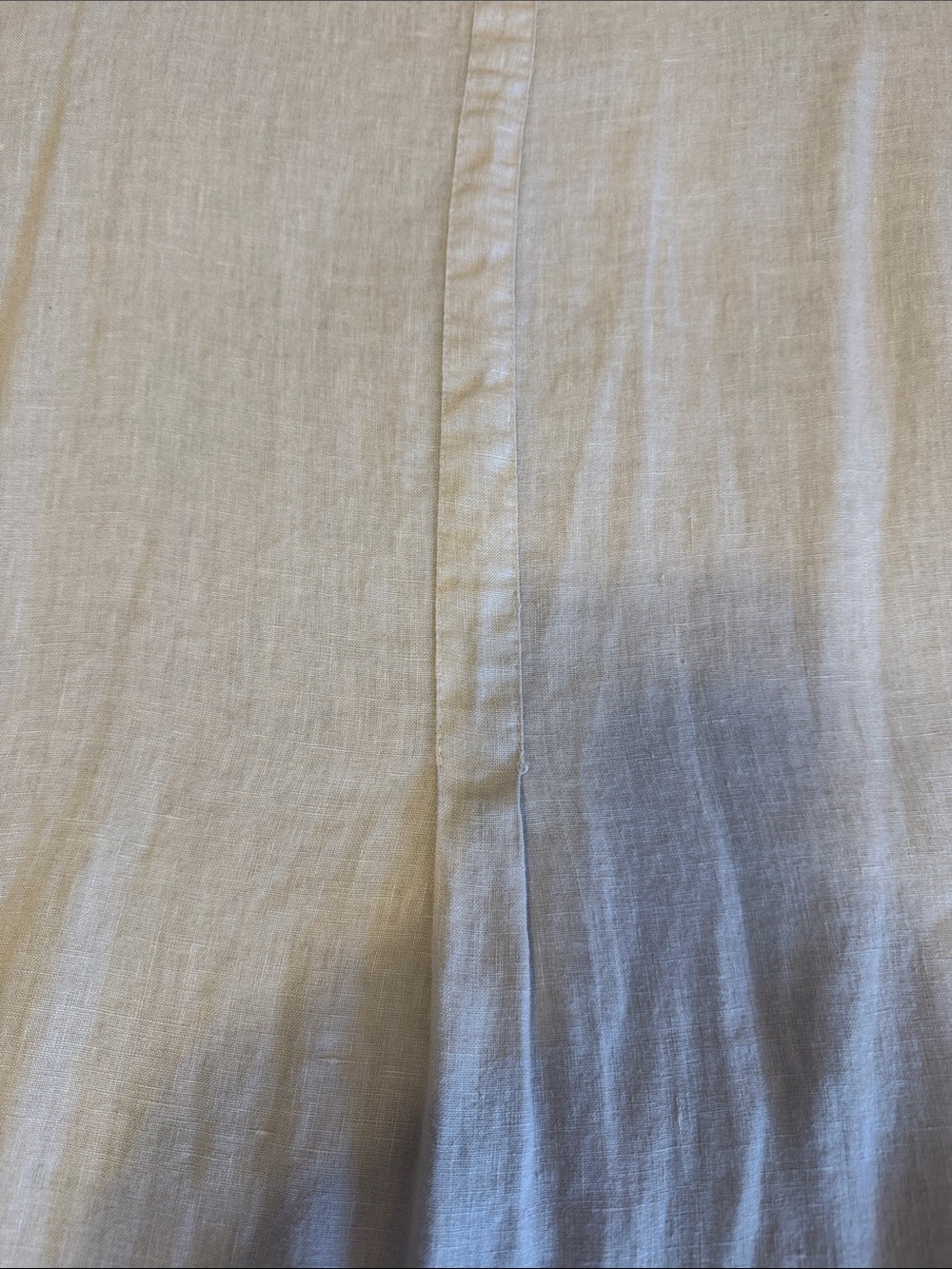 Women's Light Gray Linen Dress/Cover Up/2X - Picture 6 of 9
